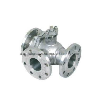 Three Way Flange Ball Valve